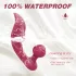 Sex HD Chomper - vibrador clitóris e anal - silicone vermelho