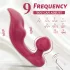 Sex HD Chomper - vibrador clitóris e anal - silicone vermelho