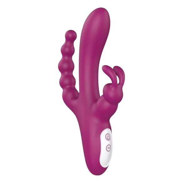 Sex HD Joker - vibrador tripo clitoriano recarregável à prova d'água roxo