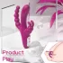 Sex HD Joker - vibrador tripo clitoriano recarregável à prova d'água roxo