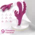 Sex HD Joker - vibrador tripo clitoriano recarregável à prova d'água roxo