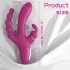Sex HD Joker - vibrador tripo clitoriano recarregável à prova d'água roxo