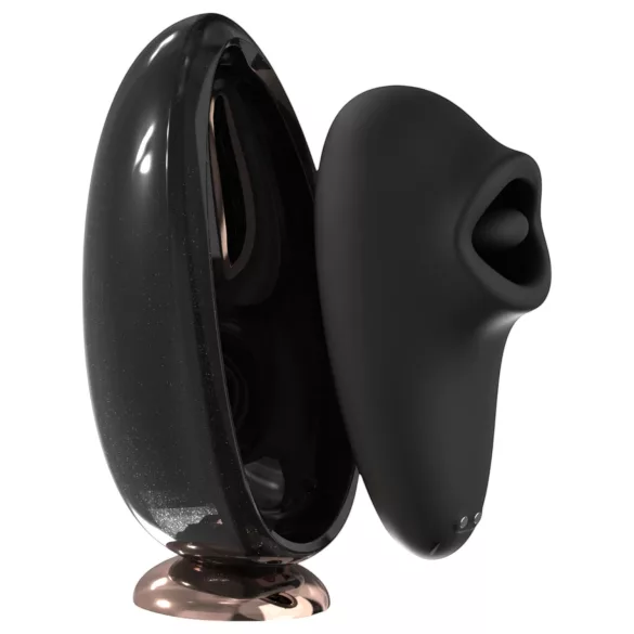 Sex HD Mirror - vibrador de língua com função de aquecimento - preto