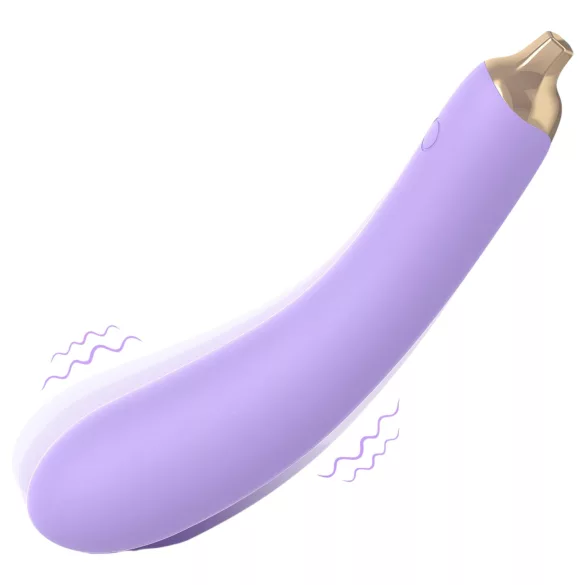 Sex HD - vibrador em formato de berinjela - silicone roxo