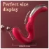 SEX HD Genie - vibrador ponto G e clitóris - silicone vermelho