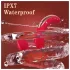 SEX HD Genie - vibrador ponto G e clitóris - silicone vermelho