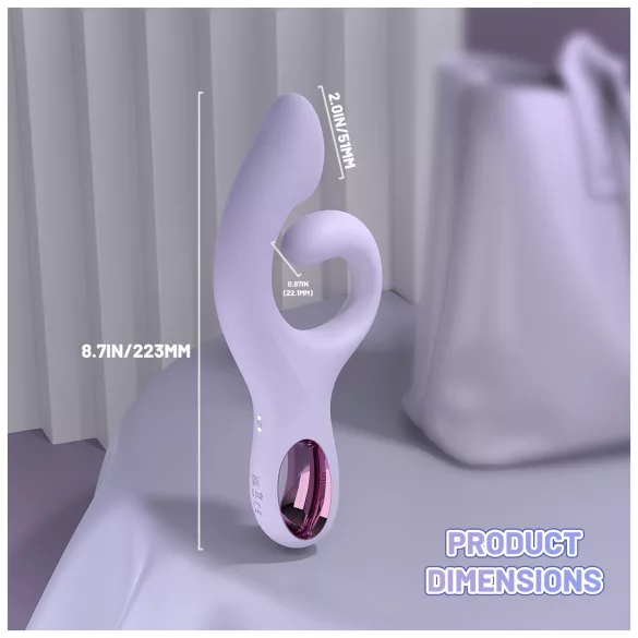 Sex HD - vibrador ponto G com estimulador de clitóris (roxo)