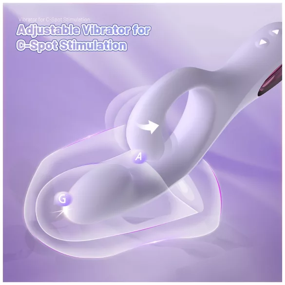 Sex HD - vibrador ponto G com estimulador de clitóris (roxo)
