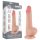 Lovetoy Sliding-Skin - dildo com ventosa - dupla camada - 19,5cm (cor natural)