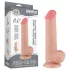 Lovetoy Sliding-Skin - dildo realístico com escroto dupla camada - 20,8cm natual