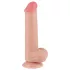 Lovetoy Sliding-Skin - dildo realístico com escroto dupla camada - 20,8cm natual