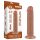 Lovetoy Sliding-Skin - dildo ventosa duplo revestimento 20cm - cor natural