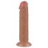 Lovetoy Sliding-Skin - dildo ventosa duplo revestimento 20cm - cor natural