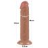 Lovetoy Sliding-Skin - dildo ventosa duplo revestimento 20cm - cor natural