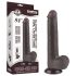 Lovetoy Sliding-Skin - dildo com ventosa dupla camada - 20,8cm marrom