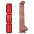 Lovetoy - dildo realístico XXL duplo silicone 36,5cm cor natural