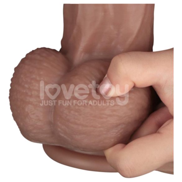 Lovetoy - dildo realístico XXL duplo silicone 36,5cm cor natural
