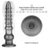Lovetoy King Sized - vibrador extra grande - 32 cm (cinza)