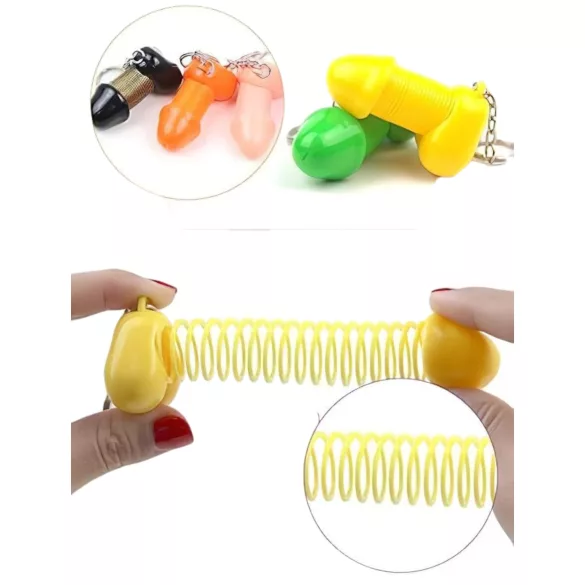 Roomfun - porta-chaves de pénis engraçado (amarelo)