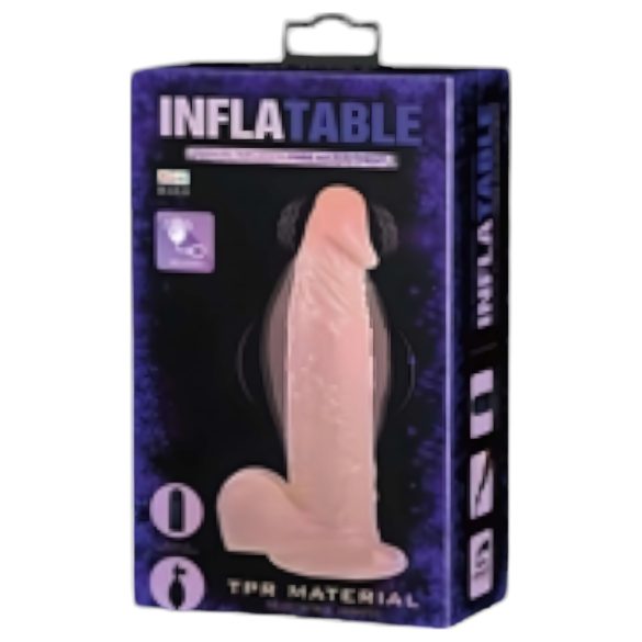Baile - vibrador inflável realístico - cor natural