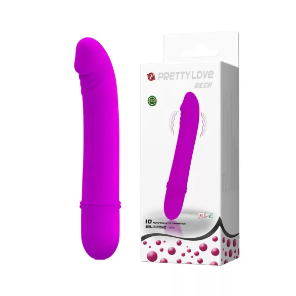 Pretty Love Beck - vibrador ponto G à prova d'água - silicone rosa