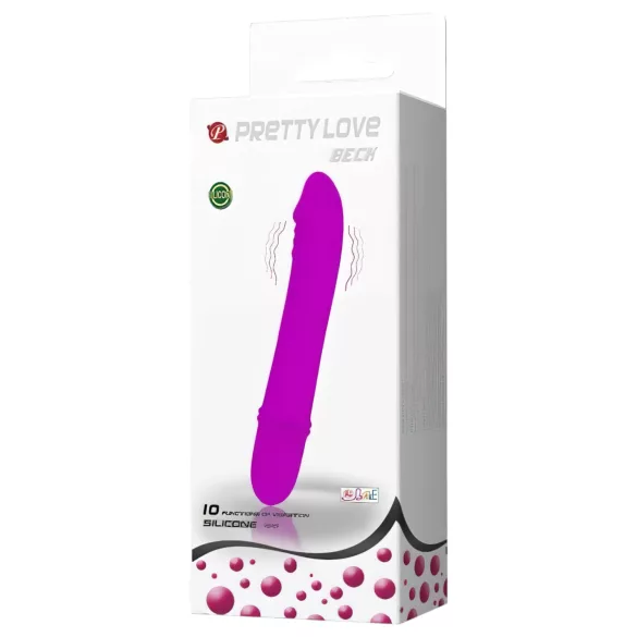 Pretty Love Beck - vibrador ponto G à prova d'água - silicone rosa