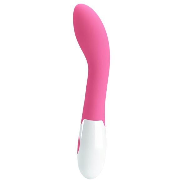 Pretty Love Bishop - vibrador ponto G à prova d’água - silicone rosa/branco