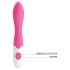 Pretty Love Bishop - vibrador ponto G à prova d’água - silicone rosa/branco