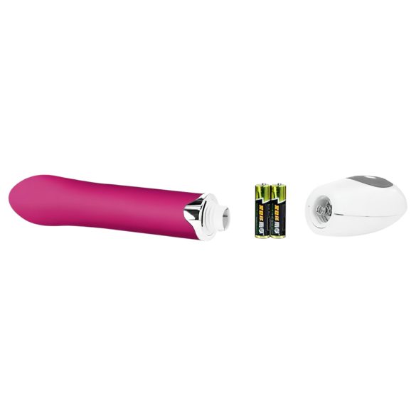 Pretty Love Daniel - vibrador ponto G à prova d'água - silicone rosa branco