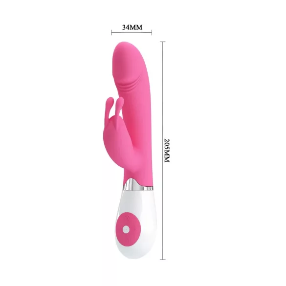 Pretty Love Gene - vibrador ponto G à prova d’água - silicone rosa