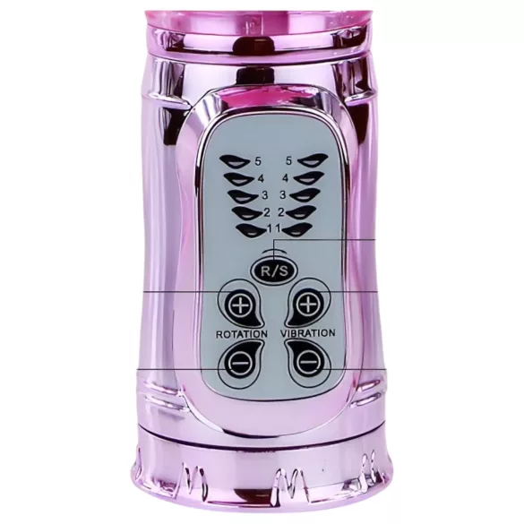 Baile - vibrador clitoriano borboleta com braço - silicone rosa