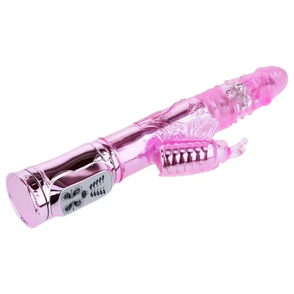 Baile - vibrador clitoriano borboleta com braço - silicone rosa