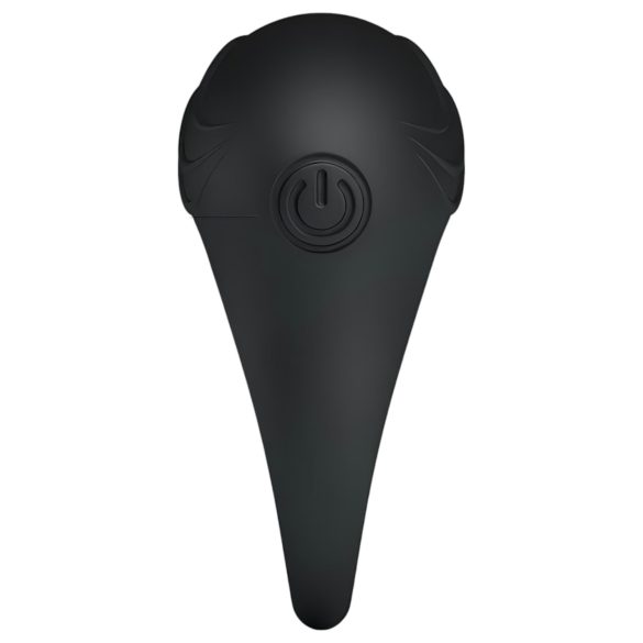 Pretty Love Bertram - anel peniano vibratório à prova d’água - silicone preto