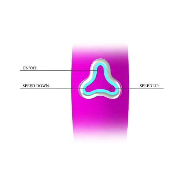 Pretty Love - vibrador massageador recarregável - silicone roxo
