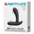 Pretty Love Backie - vibrador próstata - silicone preto