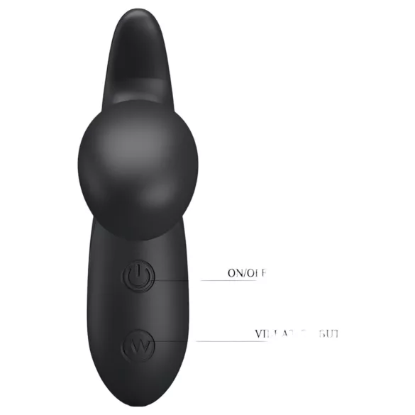 Pretty Love Backie - vibrador próstata - silicone preto
