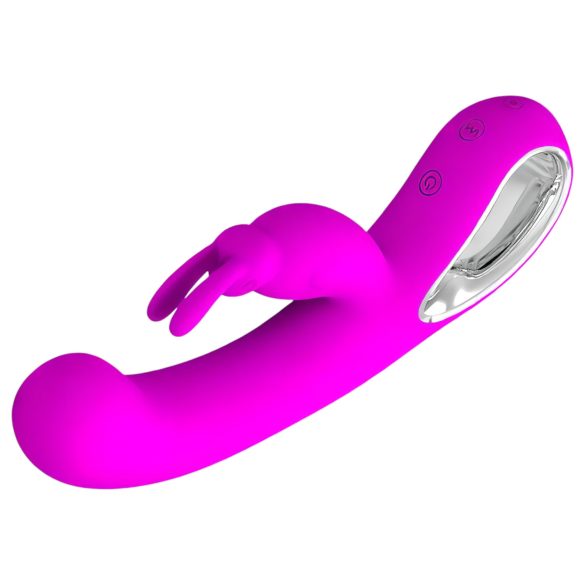 Pretty Love Webb - vibrador com estimulador de clitóris - silicone rosa