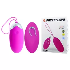   Pretty Love Berger - ovo vibratório recarregável com controle - silicone rosa