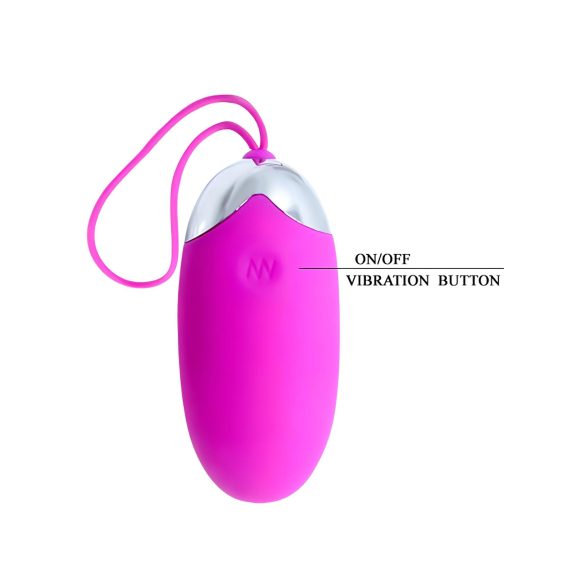 Pretty Love Berger - ovo vibratório recarregável com controle - silicone rosa