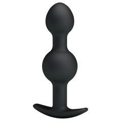 Pretty Love - plug anal com bolas internas - silicone preto