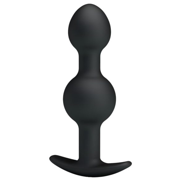 Pretty Love - plug anal com bolas internas - silicone preto