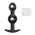Pretty Love - plug anal com bolas internas - silicone preto