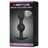 Pretty Love - plug anal com bolas internas - silicone preto
