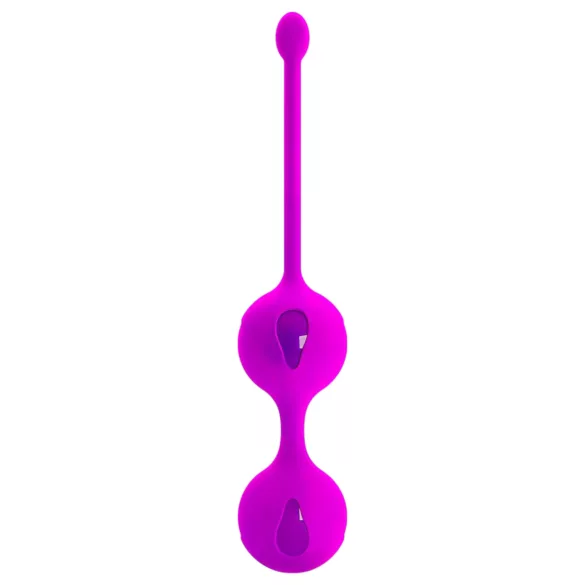 Pretty Love - bolas kegel duplas - silicone roxo