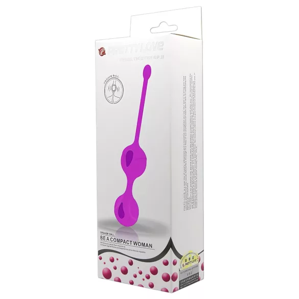 Pretty Love - bolas kegel duplas - silicone roxo