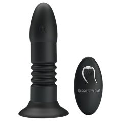   Pretty Love Magic Jinger - vibrador anal empurrador - silicone preto