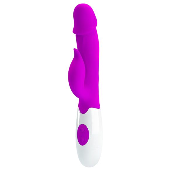 Pretty Love Peter - vibrador com estimulador de clitóris - silicone lilás