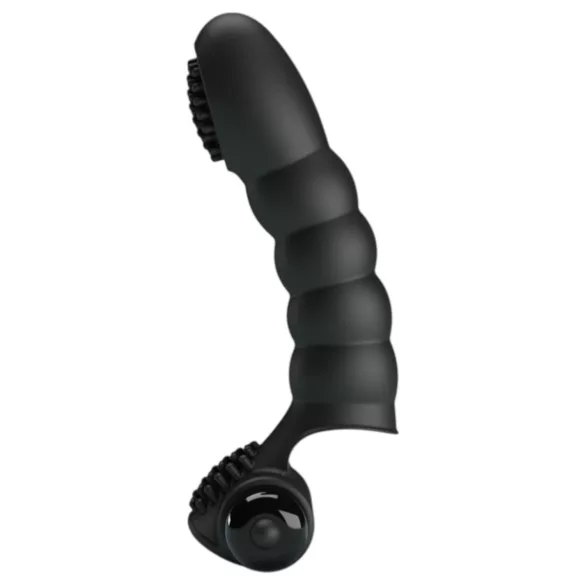 Pretty Love Alexander - vibrador de dedo estimulador - silicone preto