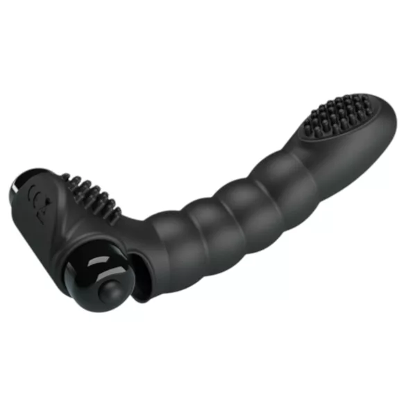 Pretty Love Alexander - vibrador de dedo estimulador - silicone preto