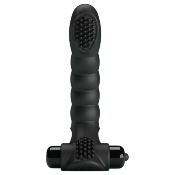 Pretty Love Alexander - vibrador de dedo estimulador - silicone preto